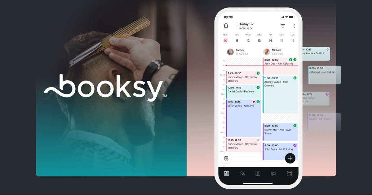 Booksy booking dashboard